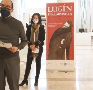 Anxo M. Lorenzo presentando a Exposición sobre Lugín